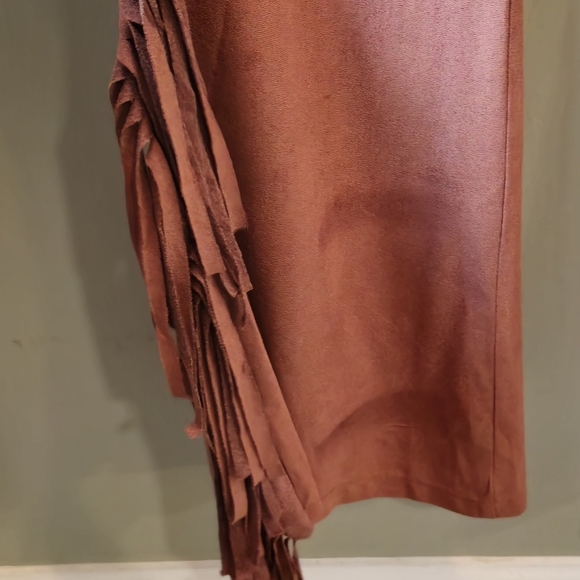 Rust Fringe Flare Pants Size large - Picture 6 of 8